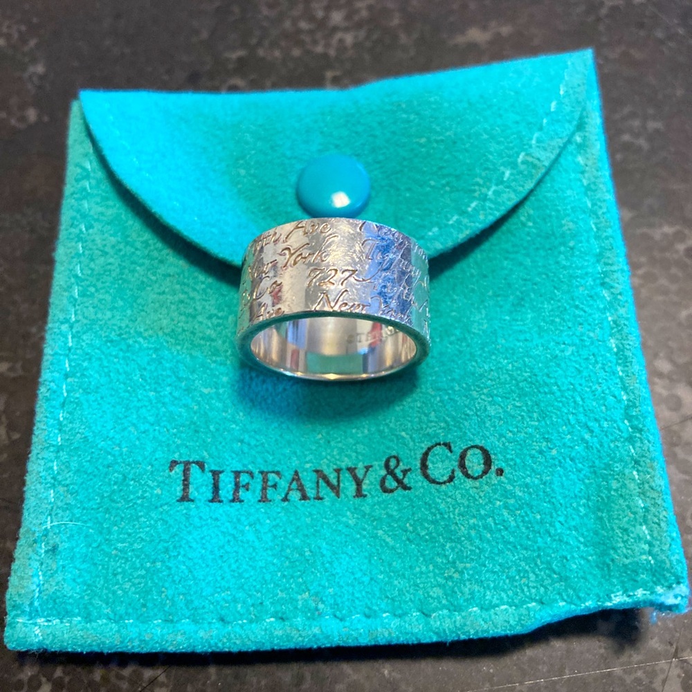 Tiffany & Co Notes Ring; size 5